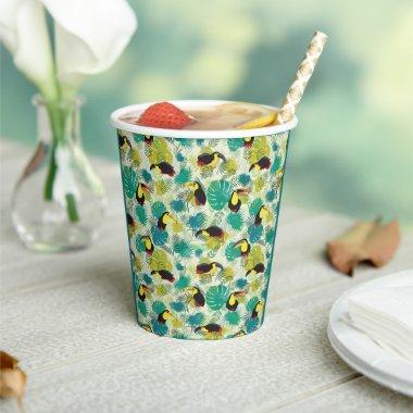 Toucans White Paper Cup
