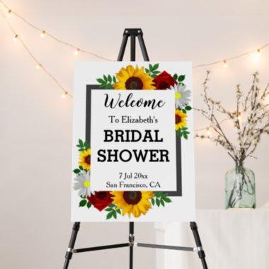 Traditional Floral Bridal Shower Foam Board