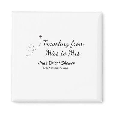 Travel  add name date miss to Mrs sim Magnet