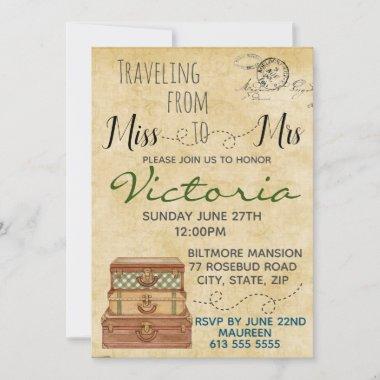 Travel Bridal Shower Invitations
