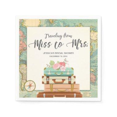 Travel  Paper Napkin Miss to Mrs