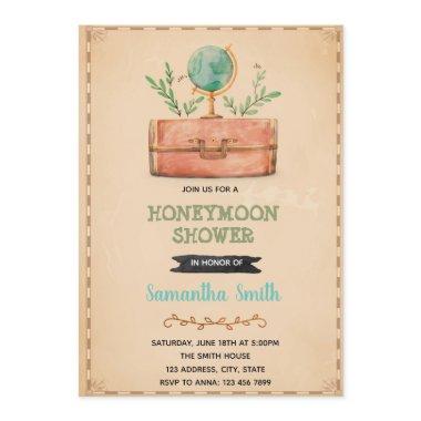 Travel honeymoon shower Invitations