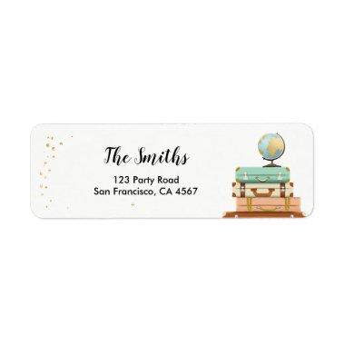 Travel Return Address Label Miss to Mrs Adventure