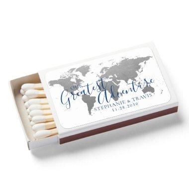 Travel Theme Greatest Adventure Personalized Matchboxes