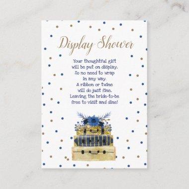Travel themed display shower Invitations + gift tag