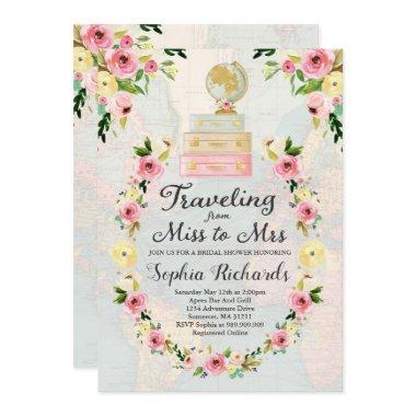 Traveling From Miss To Mrs  Invite