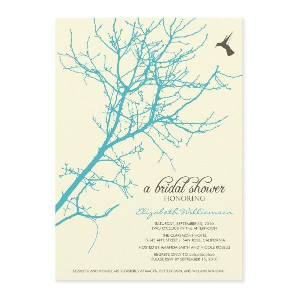 Tree Silhouette  (aqua)