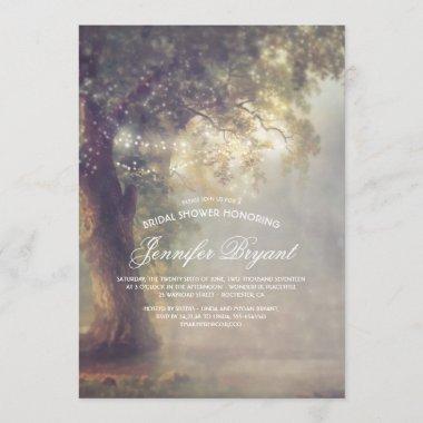 Tree String Lights Rustic Country Bridal Shower Invitations