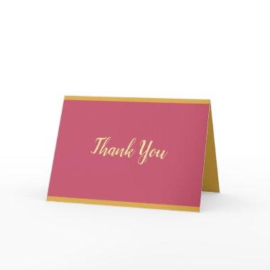 Trend Colors Hand Script Thank You Text Template
