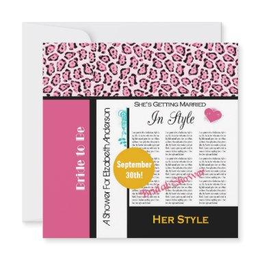 Trendy  Magazine Pink Leopard