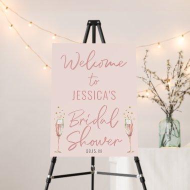 trendy Brunch & Bubbly  welcome sign