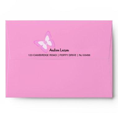 Trendy Butterflies, Fashion nature (pink) Envelope