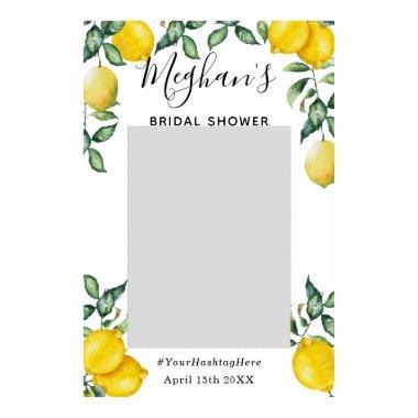 Trendy Lemons Bridal Shower Photo Booth Poster