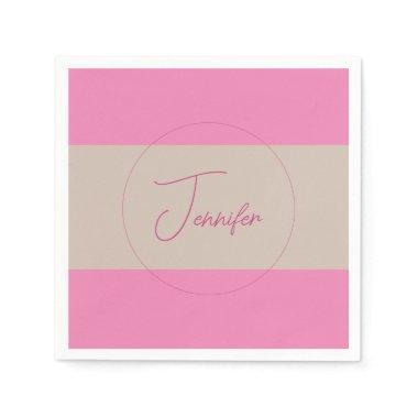 Trendy Minimalist Modern Plain Simple Pastel Color Napkins