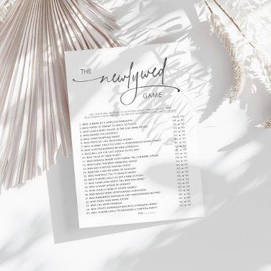 Trendy Minimalist Newlywed  Game