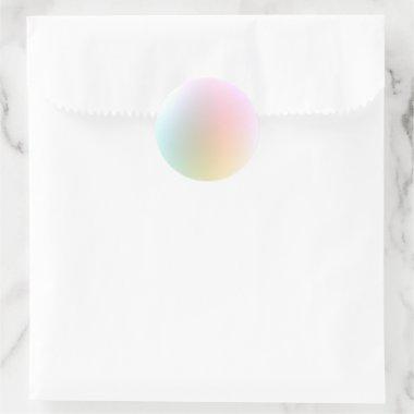 Trendy Modern Elegant Colorful Blank Template Classic Round Sticker