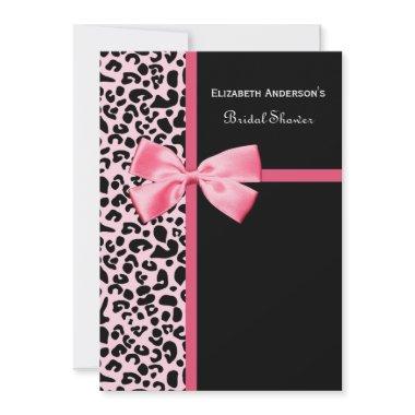 Trendy Pink and Black Leopard
