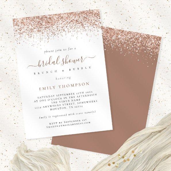 Trendy Rose Gold Glitter