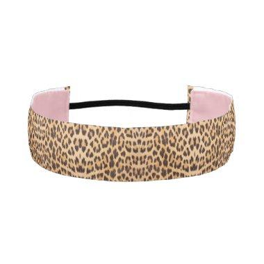 trendy safari fashion leopard spots cheetah print athletic headband