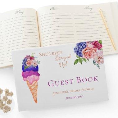 Trendy She's Scooped Up Ice Cream Bridal Shower Guest Book