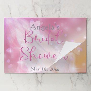 Trendy Stylish Chic Sparkly Gown Bridal Shower Paper Pad