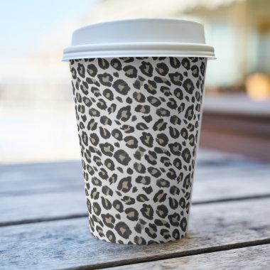 Trendy Tan Leopard Print Paper Cups