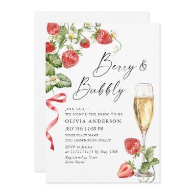 Trendy Watercolor Meadow Strawberry