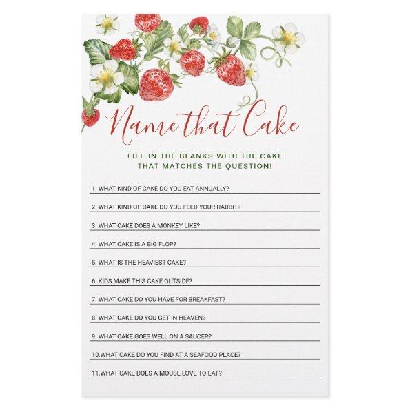 Trendy Watercolor Strawberry  Game