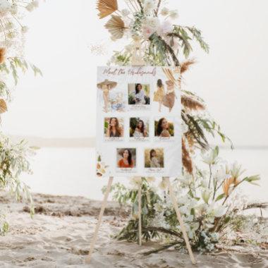 Tropical Beach Palms | Meet the Bridesmaids Foam Board