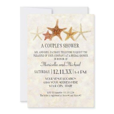 Tropical Beach Shells Starfish Nautilus Summer Invitations