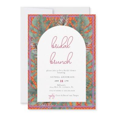 Tropical Beach Summer Fuchsia Bridal Brunch