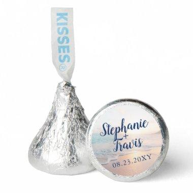 Tropical Beach Sunset Personalized Wedding Hershey®'s Kisses®