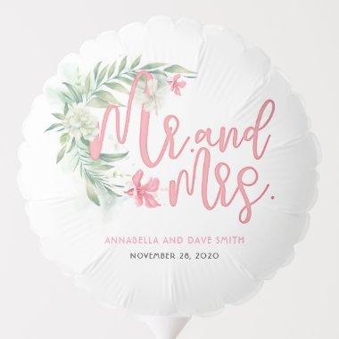 Tropical Beach Wedding | Mr and Mrs Balloon