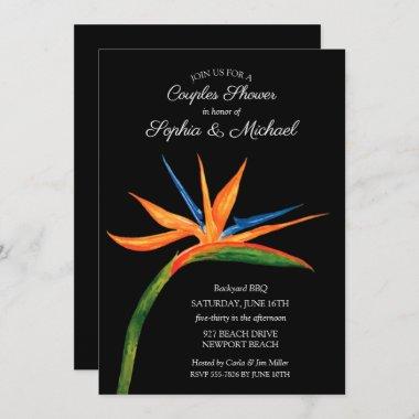 Tropical Bird of Paradise Couples Shower Invite