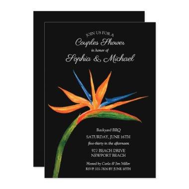 Tropical Bird of Paradise Couples Shower Invite