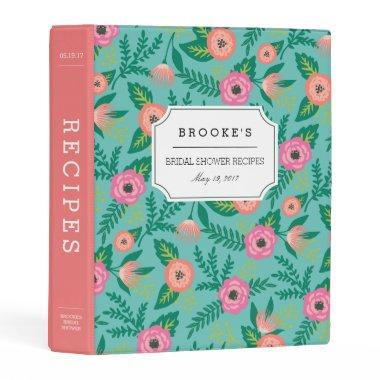 Tropical Blooms  Recipe Mini Binder