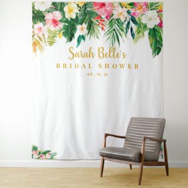 Tropical Bridal Shower Backdrop, Photobooth Prop