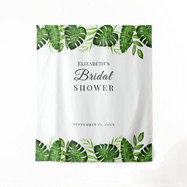 Tropical Bridal Shower Background Jungle Botanical Tapestry