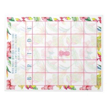 Tropical  Bingo Notepad