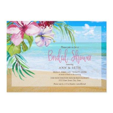 Tropical  Floral Ocean Beach