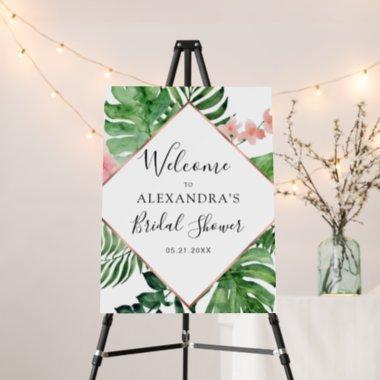 Tropical Bridal Shower Welcome Floral Foam Board