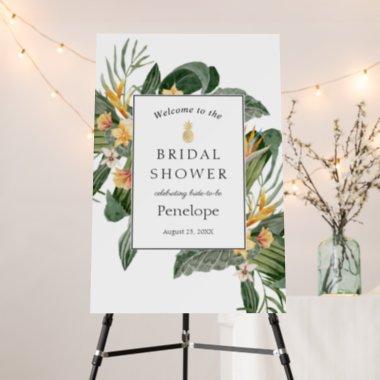 Tropical Bridal Shower Welcome Sign