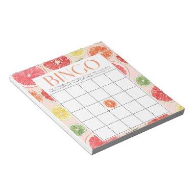 Tropical Citrus Bridal Shower 40 Bingo Sheets Notepad