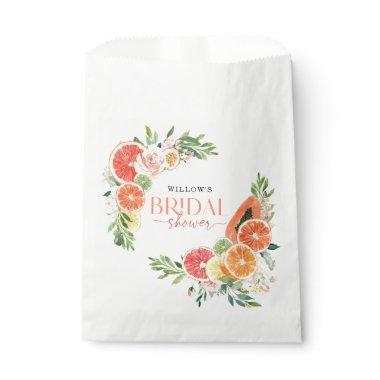 Tropical Citrus Bridal Shower Favor Bag