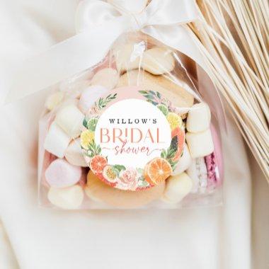 Tropical Citrus  Favor Classic Round Sticker