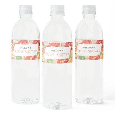 Tropical Citrus  Water Bottle Label