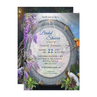 Tropical Flora Paradise Portal scenery Invitations