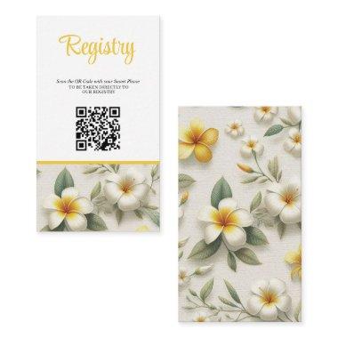 Tropical Floral  Registry QR Enclosure