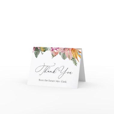 Tropical Floral  Thank You