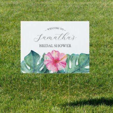 Tropical Floral  Yard Signs Custom